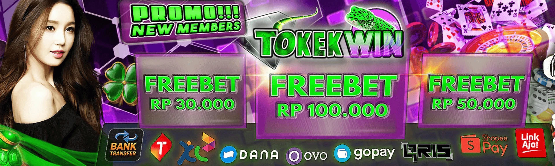 TokekWin freebet promotion